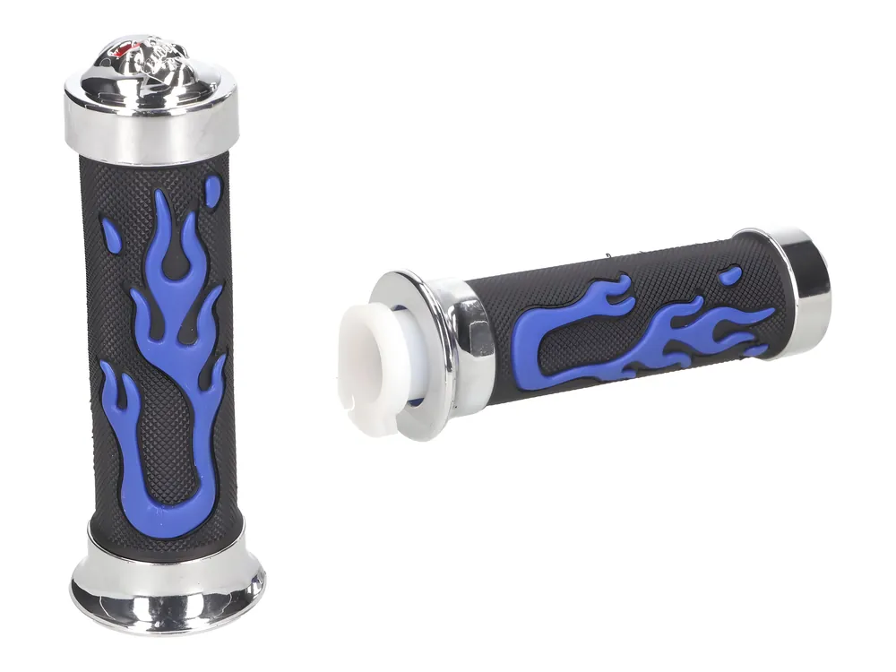 Preis Gesenkt Griffe Satz Custom Flame blau