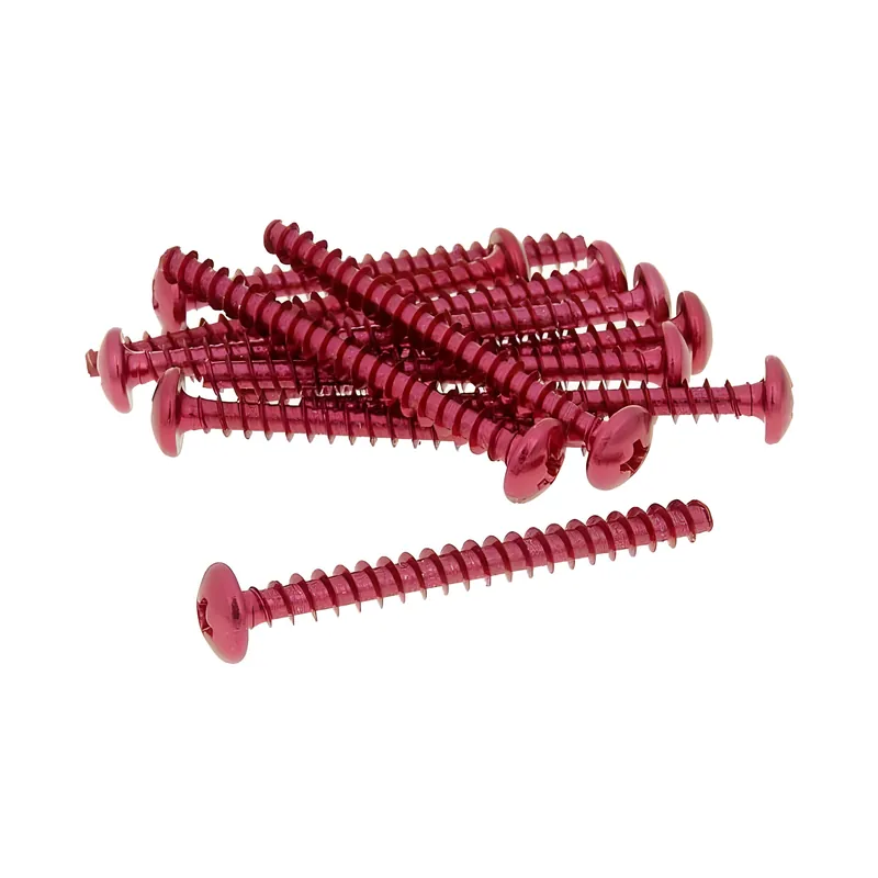 Nur Für Kurze Zeit Schraubensatz 12 Stück Verkleidung rot - 5x50