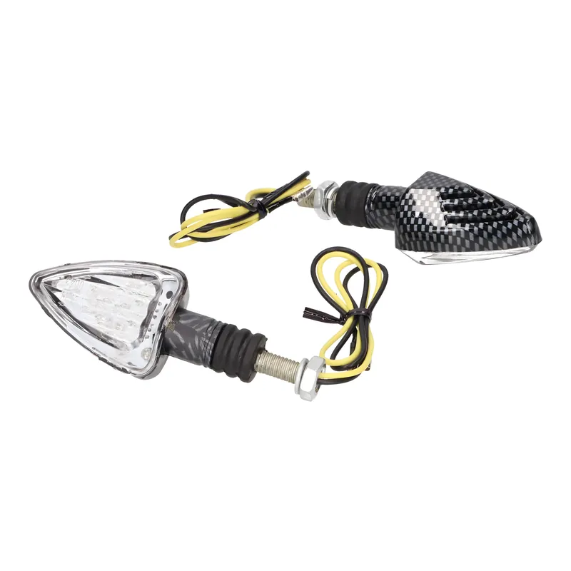 Blinker Set M8 LED Carbon-Look Mini, kurz Ausverkauf