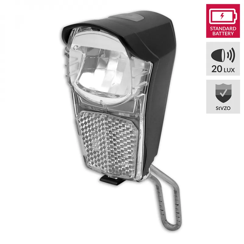 Highlight Scheinwerfer Lynx LED Clever Fahrradlicht Frontscheinwerfer 20 Lux, kabellos inkl. Batterien