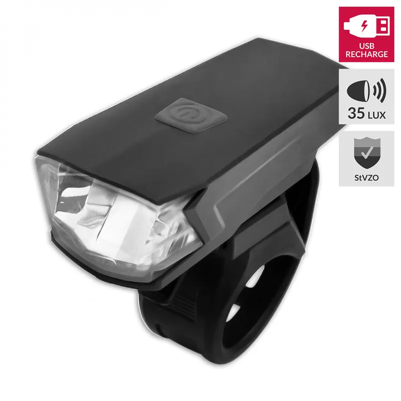 Nur Heute Scheinwerfer Lynx LED High Power USB Fahrradlicht Frontscheinwerfer 35 Lux, kabellos inkl. Ladekabel