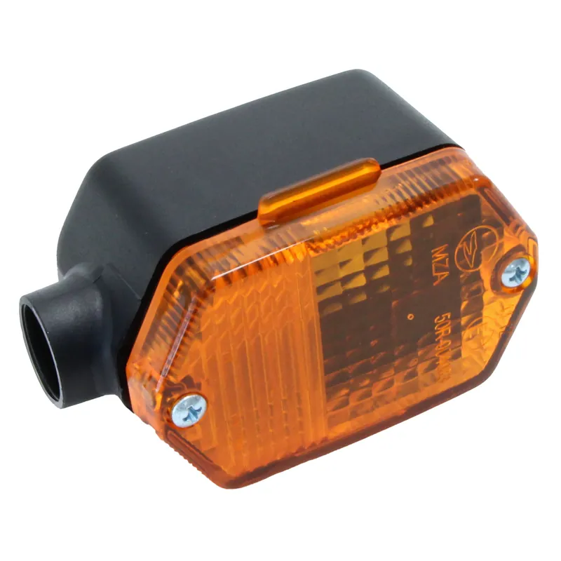 Simson Blinkleuchte BL80 - eckig, vorn + hinten - Lichtaustritt orange - Rohrdurchmesser 15 mm - S53, S83, SR50, SR80, passend f. MZ Mega-Angebot