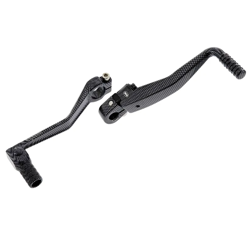 Günstig SET Kickstarterhebel + klappbaren Fußschalthebel - Farbe carbon - für Enduro, Sport, Tuning