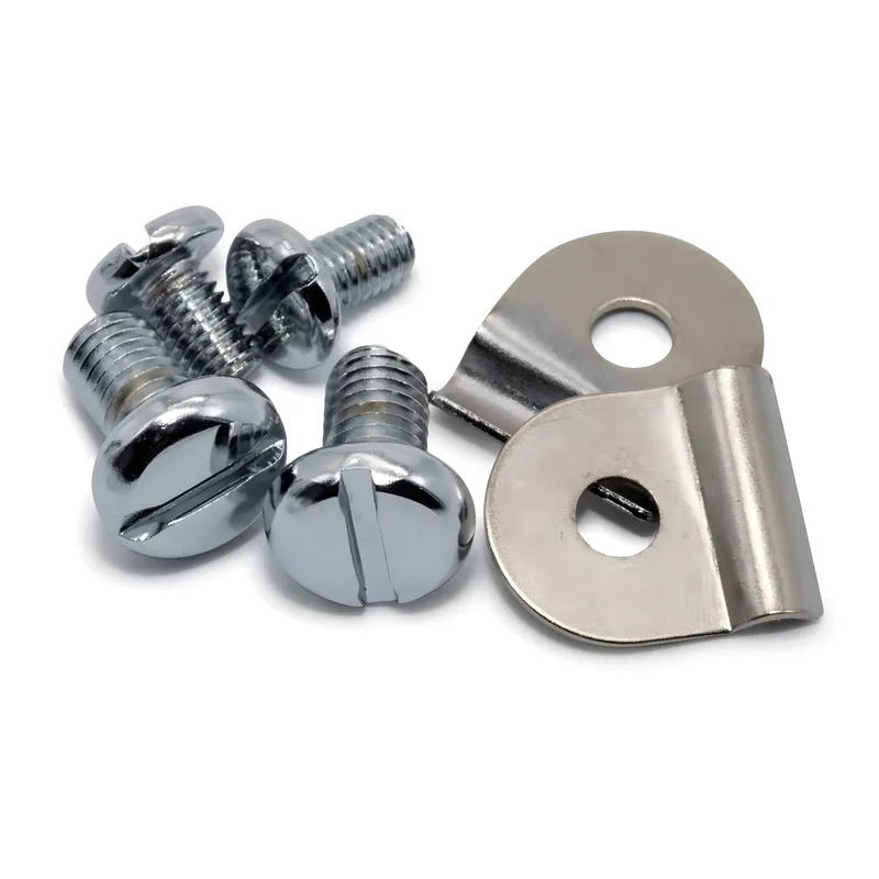 Zierschrauben 2x M6 / M8 + Kederklemmen - verchromt - KR51 Expressversand