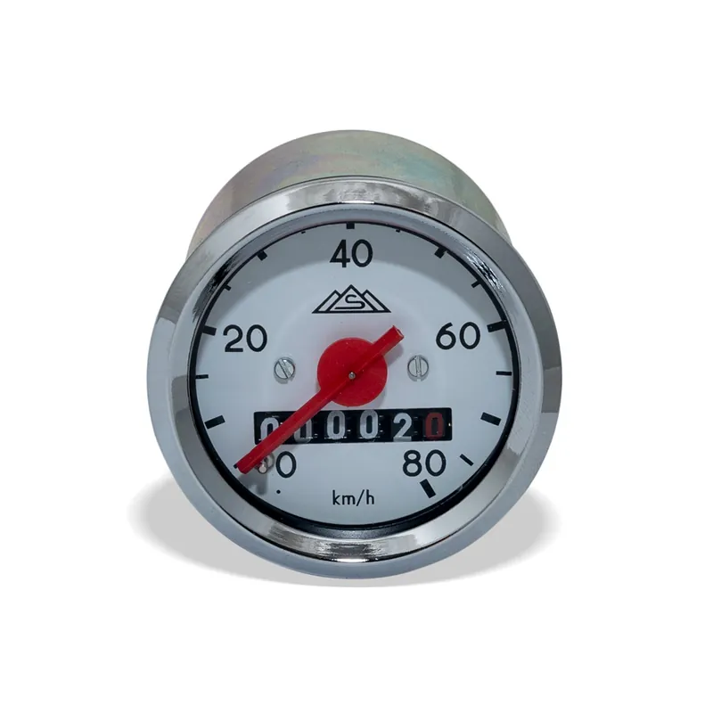 Simson Tachometer mit Beleuchtung - weißes Ziffernblatt - ø 48 mm - S50 - 80 km / h-Ausführung Bestpreis