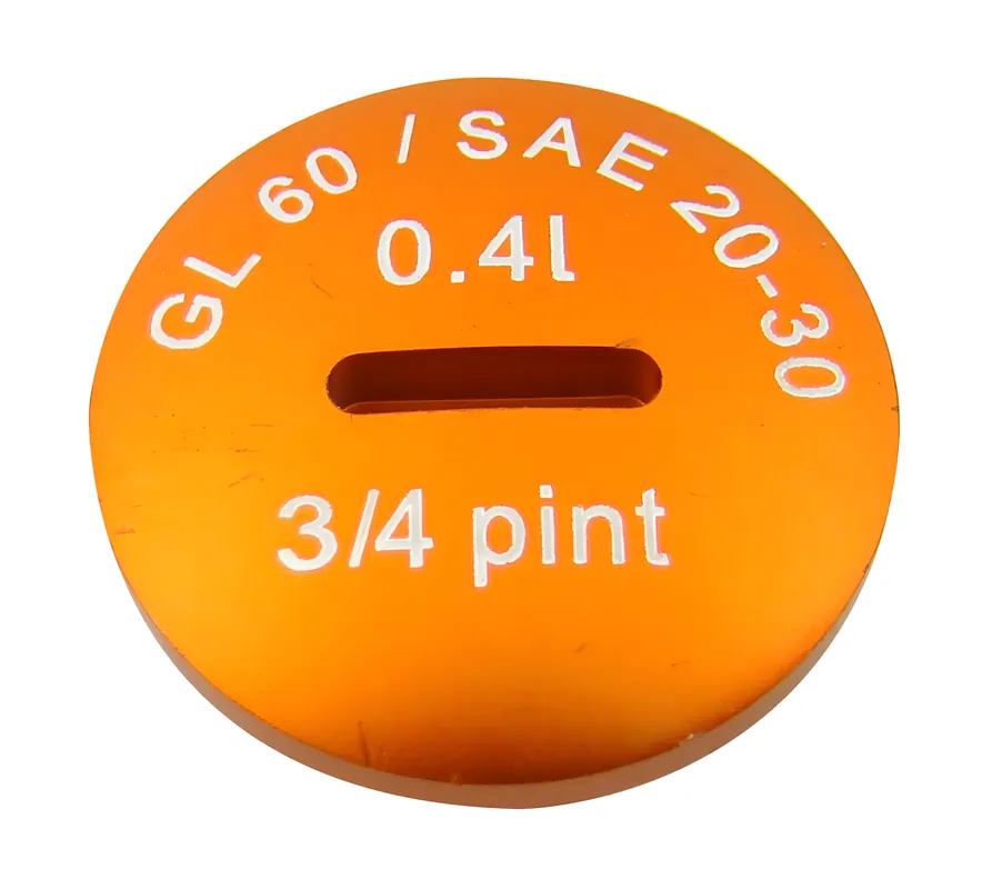 Kracherpreis Verschlußschraube Öleinfüllöffnung - Alu, orange - M500-M700