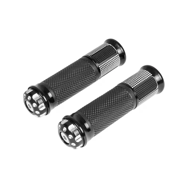 Bestpreis Lenkergriffe / Griffe Satz Aluminium CNC schwarz, 2 Stück