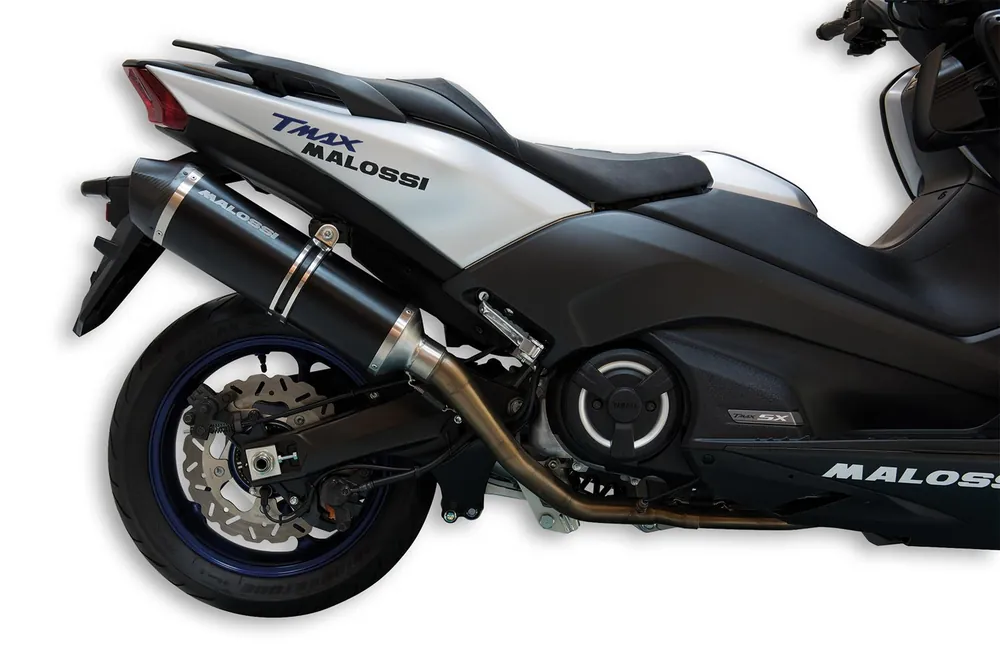 Echt Auspuff Malossi Maxi Wild Lion mit Zulassung für Yamaha T-Max 530i E4 Bj. 2017-19