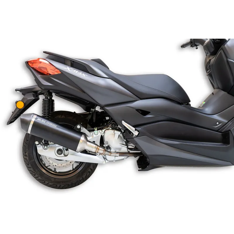 Solange Der Vorrat Reicht Auspuff Malossi RX Black für Yamaha X-Max 125i E4 Bj. 2018-20