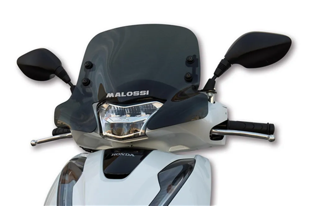 Top-Angebot Windschild Malossi Sport Screen, rauchgrau dunkel, 450x350x3mm für SH 125-150 E4 Bj. 2017-19