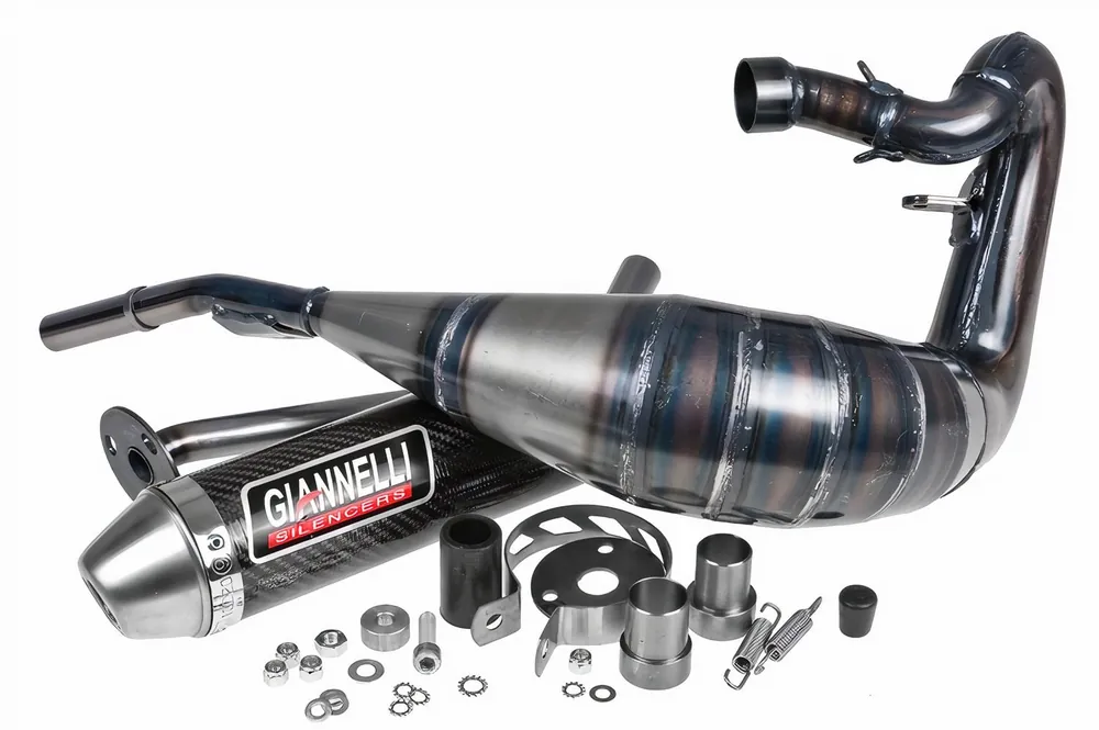 Auspuff Giannelli Enduro Carbon für Beta RR 50 Enduro/ Motard / Factory ab Bj.06 Sichere Zahlung