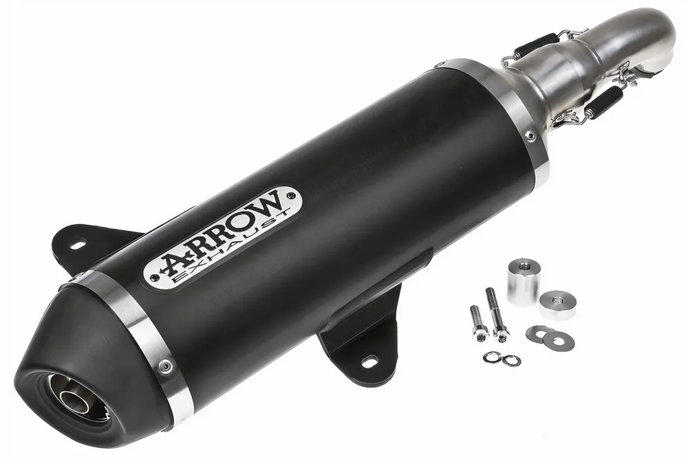 Preisreduziert Auspuff Arrow Race Tech Alu Dark für Vespa GT / GTS / GTV 125 08-16 / GTS 300 08-16