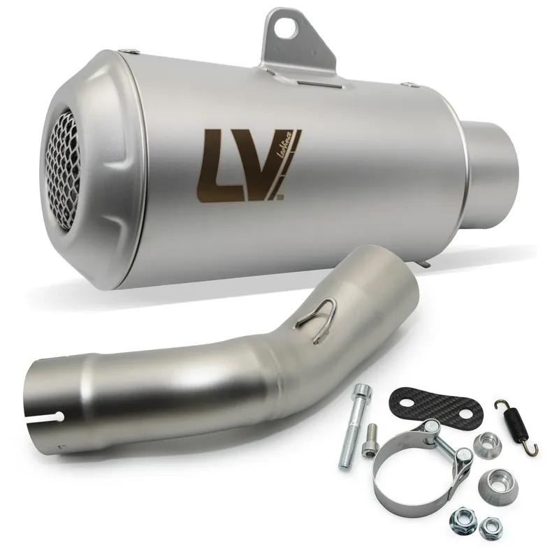 Endschalldämpfer LeoVince LV-10 mit Zulassung, Edelstahl für Kawasaki Z 900 A2 Bj. 2018 - 2024 E4 / E5 / Z 900 Bj. 2017 - 2019 E4 Heißes Angebot