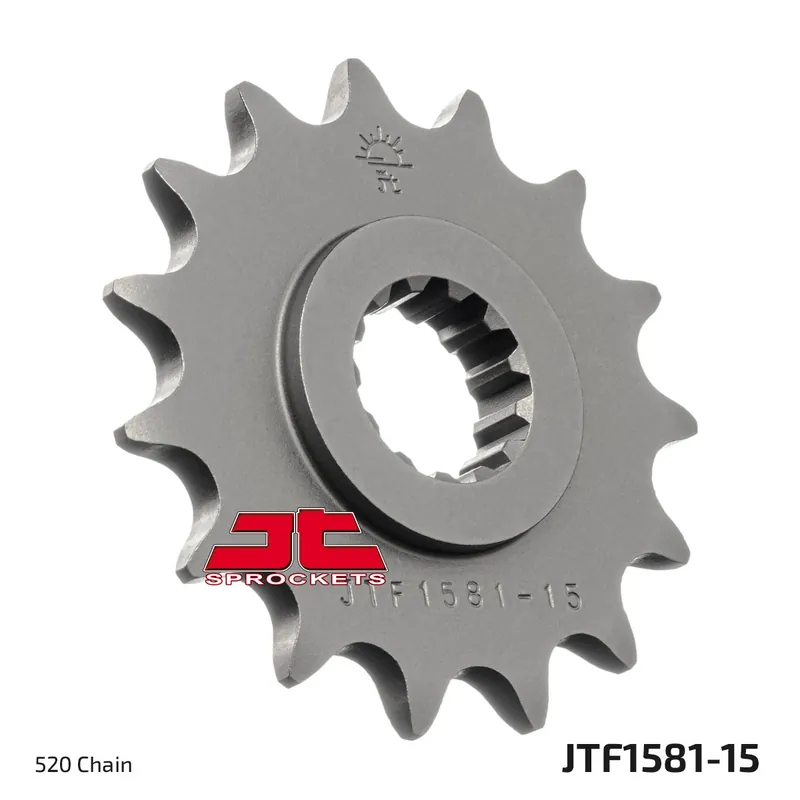 Ritzel JT Sprockets 520 15Z feinverzahnt Innendurchmesser 21,6mm / 25mm für Yamaha YZF-R6 600 / 750 ccm Bj. 1993 - 2018 Neue Ware