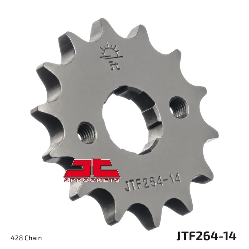 Finale Aktion Ritzel JT Sprockets 428 14Z grobverzahnt Innendurchmesser 18mm / 20mm für Honda XR L, Aiyumo Paraisso Kymco Zing XLR R Quannon Sport Derbi Senda SM Baja