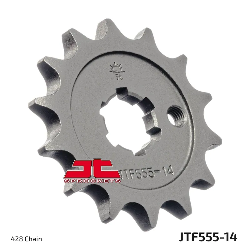 Jetzt Kaufen Ritzel JT Sprockets 428 14Z grobverzahnt Innendurchmesser 16mm / 20mm für Kawasaki KX 65 - 85 ccm Bj. 1983 - 2017