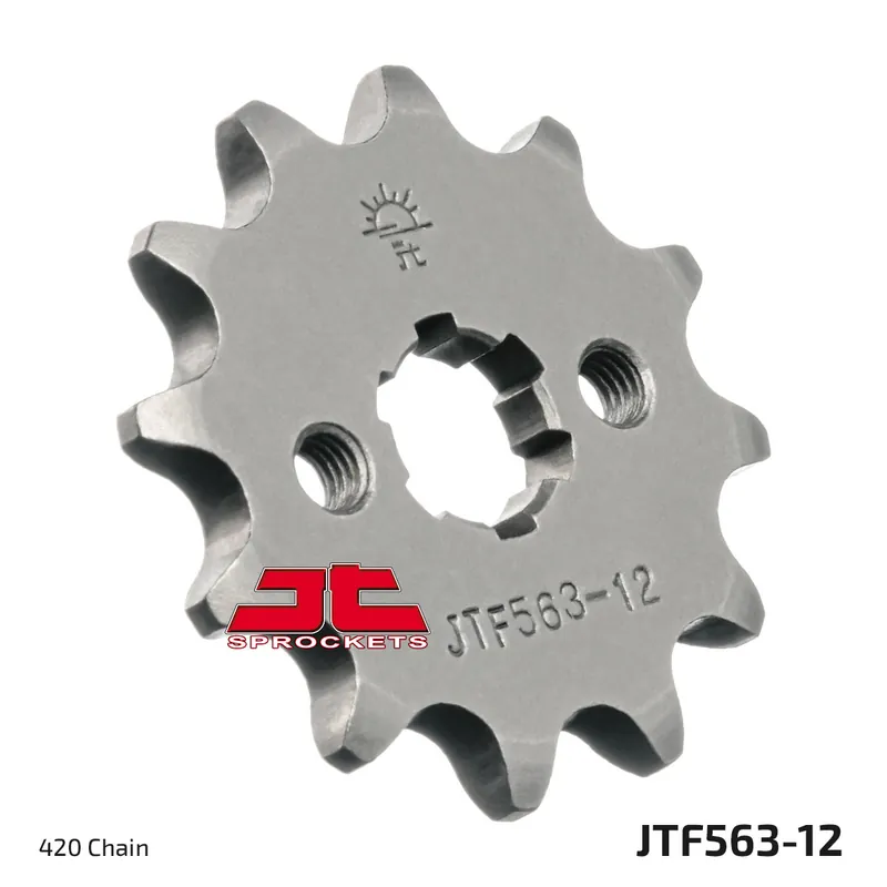 Ritzel JT Sprockets 420 12Z grobverzahnt Innendurchmesser 13mm / 16mm für Yamaha DTR, Suzuki TS X RDM FS1 DTM DTLC FS SE LT Quadrunner A 50 / 80 ccm Knallerangebot