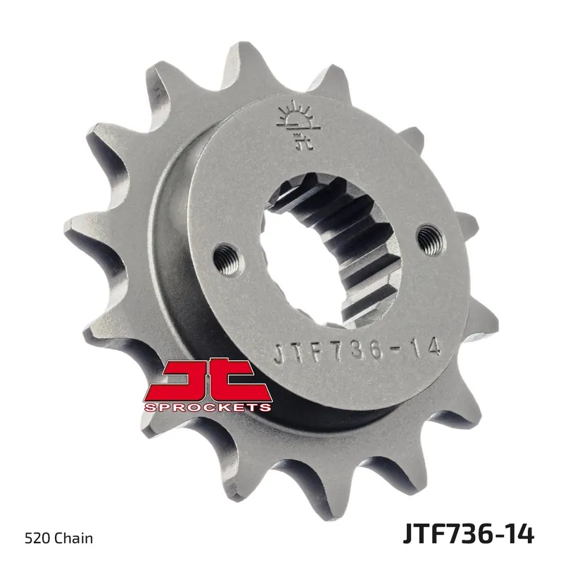 Ritzel JT Sprockets 520 14Z feinverzahnt Innendurchmesser 22mm / 25mm für Ducati Scrambler Monster i.e. Dark S SS 400 - 999 ccm Bj. 1988 - 2021 Neue Kollektion