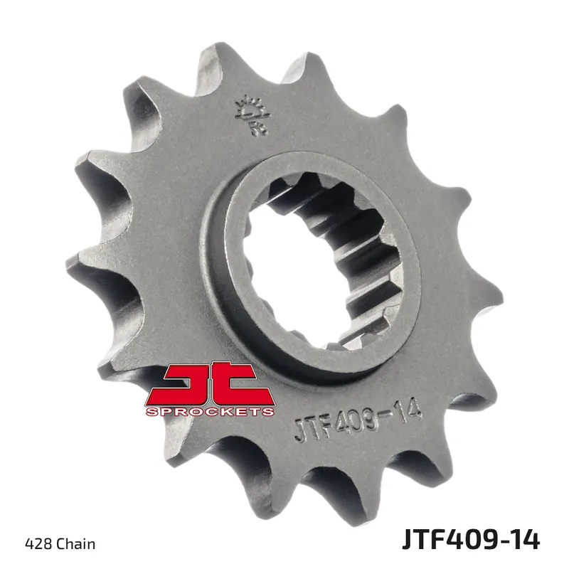 Ausverkauf Ritzel JT Sprockets 428 14Z feinverzahnt Innendurchmesser 19,5mm / 22,5mm für Suzuki DR S SE DR-Z L L2 125 ccm Bj. 1985 - 2021