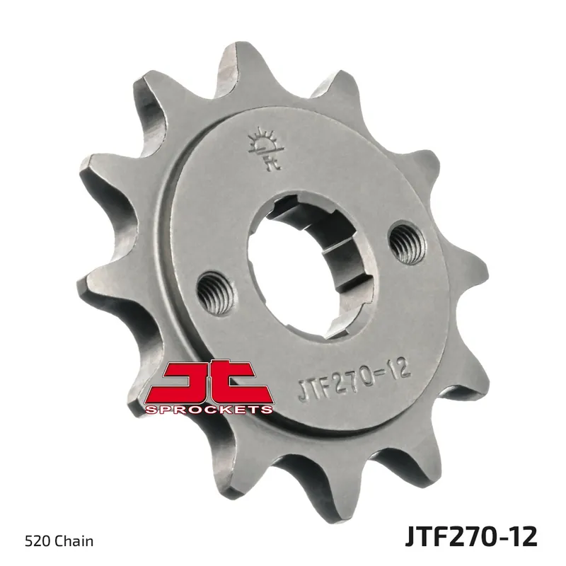 Begrenztes Angebot Ritzel JT Sprockets 520 12Z grobverzahnt Innendurchmesser 18mm / 20mm für SMC Black Hawk, Derbi DXR Honda CB Two-Fifty REX Quad Cheetah Stinger Titan
