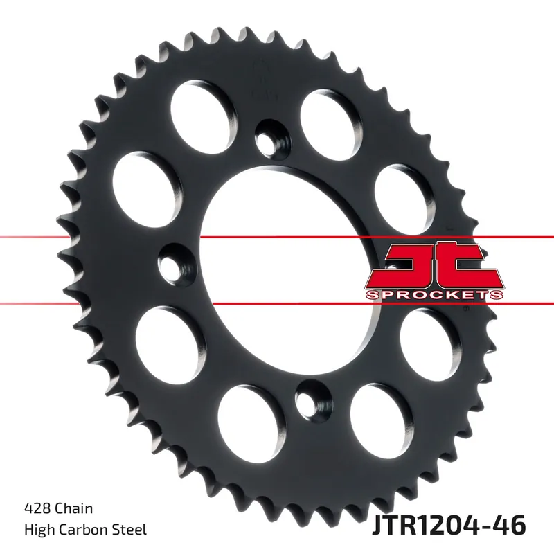 Finale Aktion Kettenrad JT Sprockets 428 46Z Innendurchmesser 80mm Lochkreis 100mm für Honda CRF FB, AJP PR3 Supermoto Pro 100 - 240 ccm Bj. 2004 - 2021