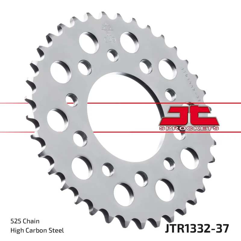 Geprüft Kettenrad JT Sprockets 525 37Z Innendurchmesser 80mm Lochkreis 110mm für Honda CB F2 Seven Fifty XRV Africa Twin 400 - 865 ccm Bj. 1985 - 2015