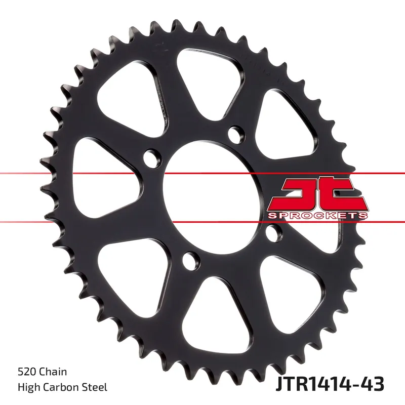 Bestpreis Kettenrad JT Sprockets 520 43Z Innendurchmesser 70mm Lochkreis 90mm für Kawasaki KFX KEF Lakota Sport 250 / 300 ccm