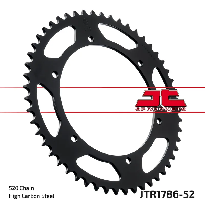 Zertifiziert Kettenrad JT Sprockets 520 52Z Innendurchmesser 162mm Lochkreis 180mm für Suzuki PE 250 / 400 ccm Bj. 1980 - 1982