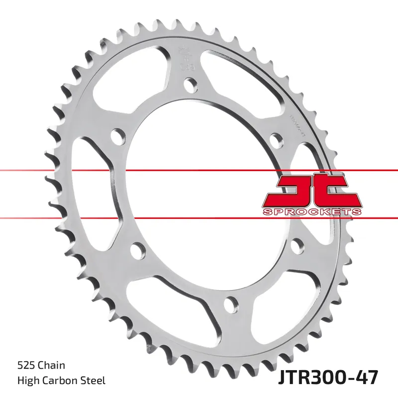 Zertifiziert Kettenrad JT Sprockets 525 47Z für Yamaha FZ 8 Fazer S SA, Honda XL V Transalp 600 - 900 ccm Bj. 1987 - 2016