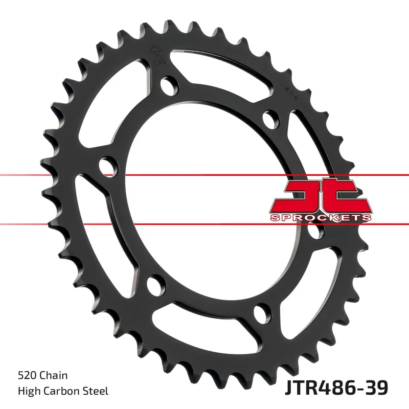 Sale Kettenrad JT Sprockets 520 39Z Innendurchmesser 110mm Lochkreis 130mm für Yamaha YZF-R6, Suzuki GSX-R 250 - 1000 ccm Bj. 1987 - 2022