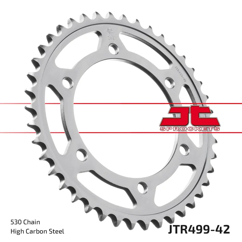 Kettenrad JT Sprockets 530 42Z Innendurchmesser 120mm Lochkreis 140mm für Kawasaki VN Classic ZZR, Suzuki GSX-R Hayabusa TL S 400 - 1300 ccm Bj. 1989 - 2007 Knallerangebot