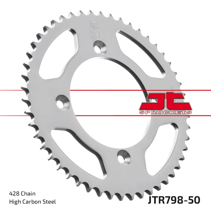 Heißes Angebot Kettenrad JT Sprockets 428 50Z Innendurchmesser 100mm Lochkreis 120mm für Suzuki RM, Yamaha YZ L 80 / 85 ccm Bj. 1982 - 2022