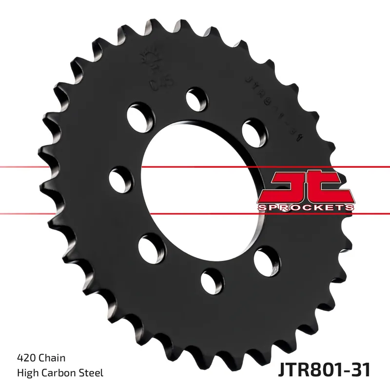 Neue Ware Kettenrad JT Sprockets 420 31Z Innendurchmesser 52mm Lochkreis 68mm für Suzuki TS X, Kawasaki AR A Beta Minicross R 1 AE 50 - 150 ccm