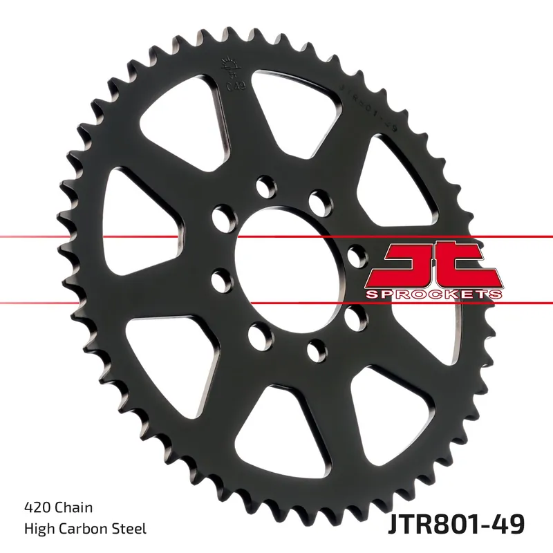 Wochenendangebot Kettenrad JT Sprockets 420 49Z Innendurchmesser 52mm Lochkreis 68mm für Suzuki TS X, Kawasaki AR A Beta Minicross R 1 AE 50 - 150 ccm