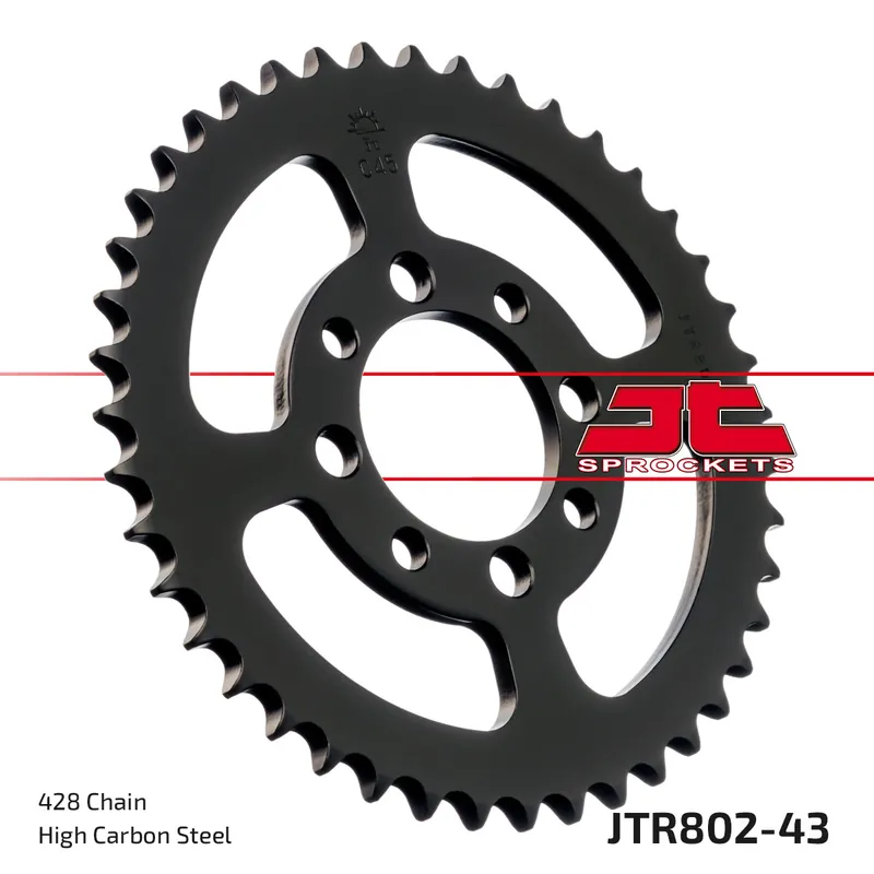 Kettenrad JT Sprockets 428 43Z Innendurchmesser 52mm Lochkreis 68mm für Suzuki TS XE FL SDW Address RV Van RM GT E L 80 - 125 ccm Bj. 1973 - 2017 Neu Im Sortiment