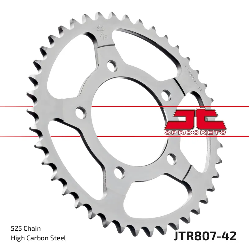 Kettenrad JT Sprockets 525 42Z Innendurchmesser 87mm Lochkreis 110mm für Suzuki SV S SF, Honda NX Dominator GSF Bandit ABS GSX F 400 / 650 ccm Bj. 1991 - 2016 Neu