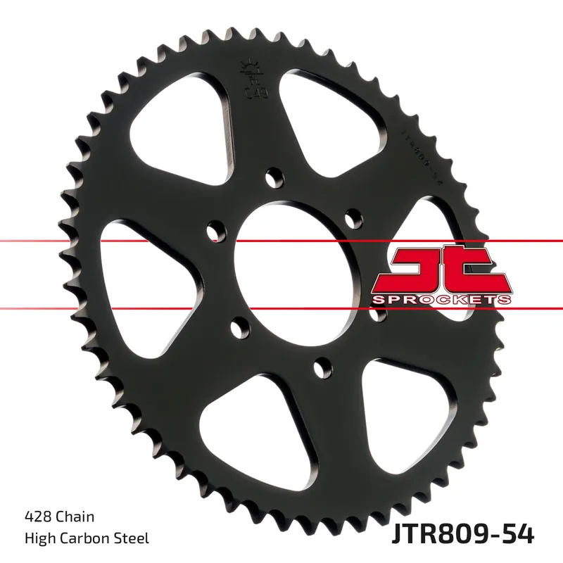 Knallerangebot Kettenrad JT Sprockets 428 54Z Innendurchmesser 64mm Lochkreis 84mm für Kreidler Supermoto DT, Suzuki DR S SE TS X ER Enduro 125 ccm Bj. 1973 - 2008
