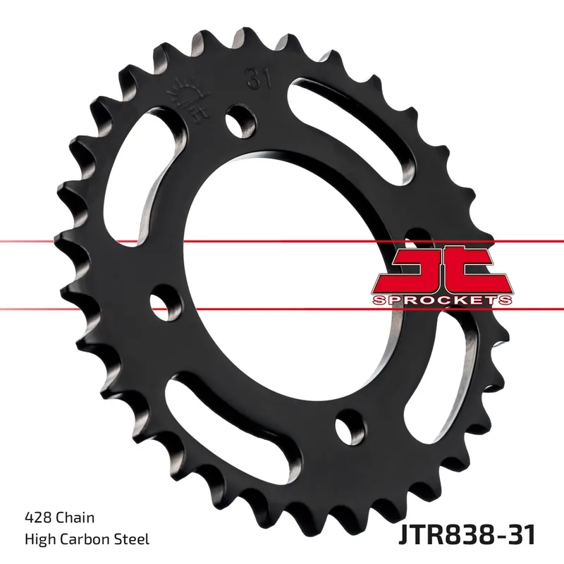 Kettenrad JT Sprockets 428 31Z Innendurchmesser 64mm Lochkreis 80mm für Yamaha YBR ED SPD Custom RD DX RS, SYM XS 100 / 125 ccm Bj. 1975 - 2016 Bestseller