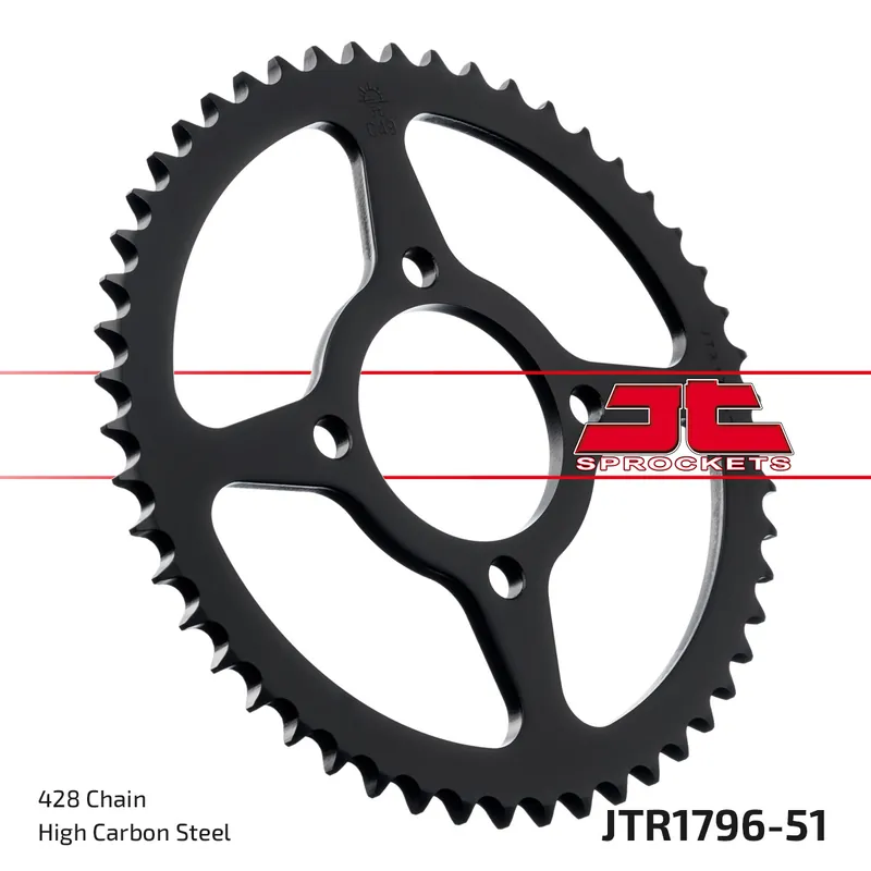 Knallerangebot Kettenrad JT Sprockets 428 51Z Innendurchmesser 64mm Lochkreis 84mm für Suzuki RV Van 125 ccm Bj. 2003 - 2017