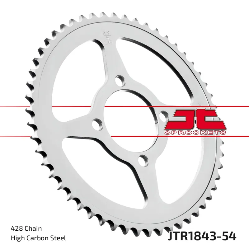 Kettenrad JT Sprockets 428 54Z Innendurchmesser 62mm Lochkreis 80mm für Yamaha TT-R 125 ccm Bj. 2000 - 2021 Top-Preis
