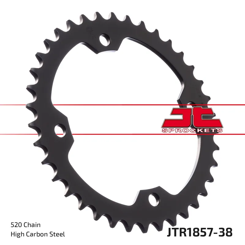 Kettenrad JT Sprockets 520 38Z Innendurchmesser 125mm Lochkreis 145mm für Yamaha YFZ Performance Race R X Special Bill Balance, SMC Black Hawk S YFM Beliebt