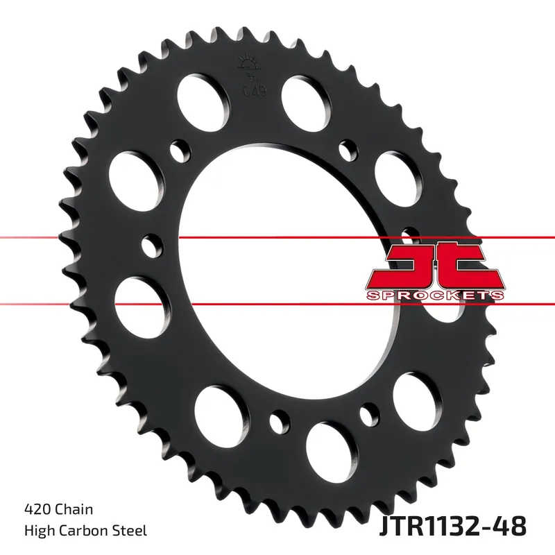 Kettenrad JT Sprockets 420 48Z Innendurchmesser 102mm Lochkreis 125mm für Derbi Senda SM DRD X-Treme Pro Racing, Aprilia RX R Rieju RR X-Race Ltd Edition Geprüft
