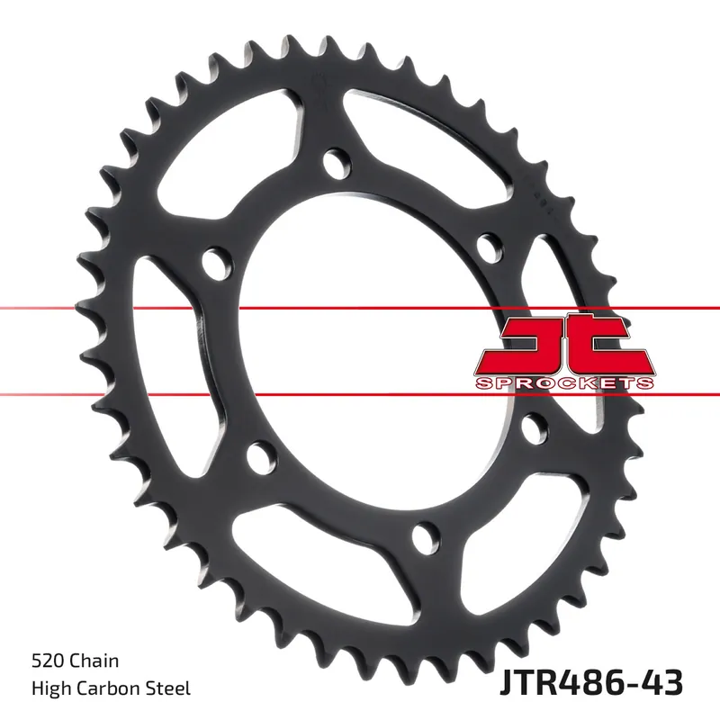 Kettenrad JT Sprockets 520 43Z Innendurchmesser 110mm Lochkreis 130mm für Yamaha YZF-R6, Suzuki GSX-R 250 - 1000 ccm Bj. 1987 - 2022 Super-Preis