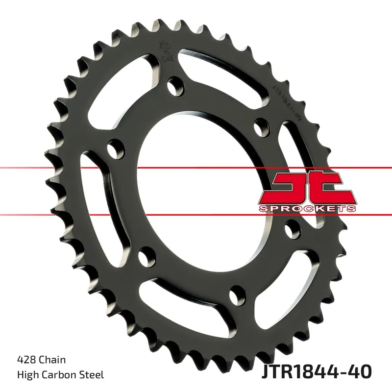 Highlight Kettenrad JT Sprockets 428 40Z Innendurchmesser 76mm Lochkreis 100mm für Yamaha MT- ABS YZF-R YZF R 125 ccm Bj. 2008 - 2022