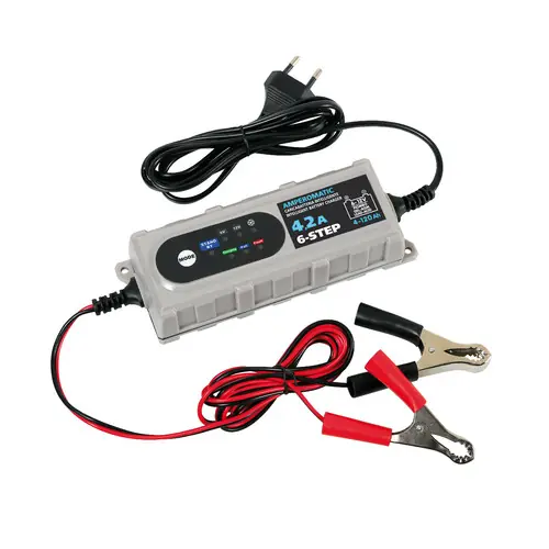Amperomatic , intelligentes Batterieladegerät, 6/12V - 0,8/4,2A Kracherpreis