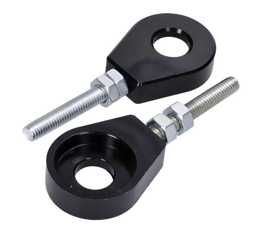 Radspanner / Kettenspanner Satz Aluminium schwarz eloxiert 12mm Super-Preis