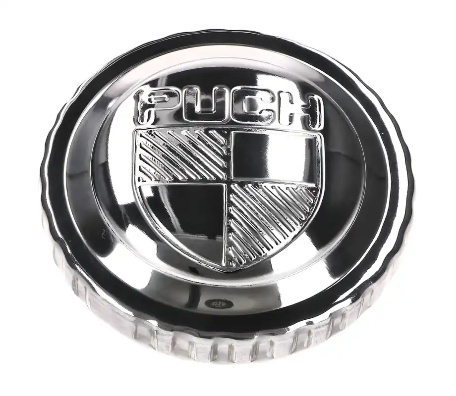 Meistverkauft Tankdeckel Bajonett verchromt mit " Puch-Logo " für Puch Maxi