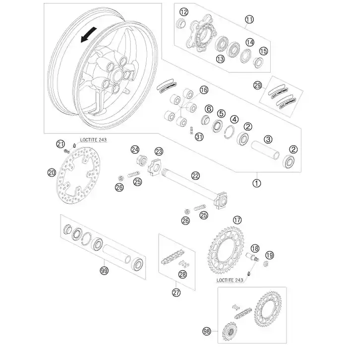Online Kaufen AUFKLEBER MARCH. 2LI+2RE WEISS