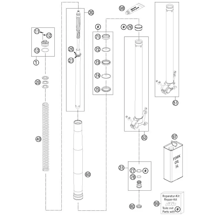 AUSSENROHR L=610MM D=54/60 2L Knallerangebot