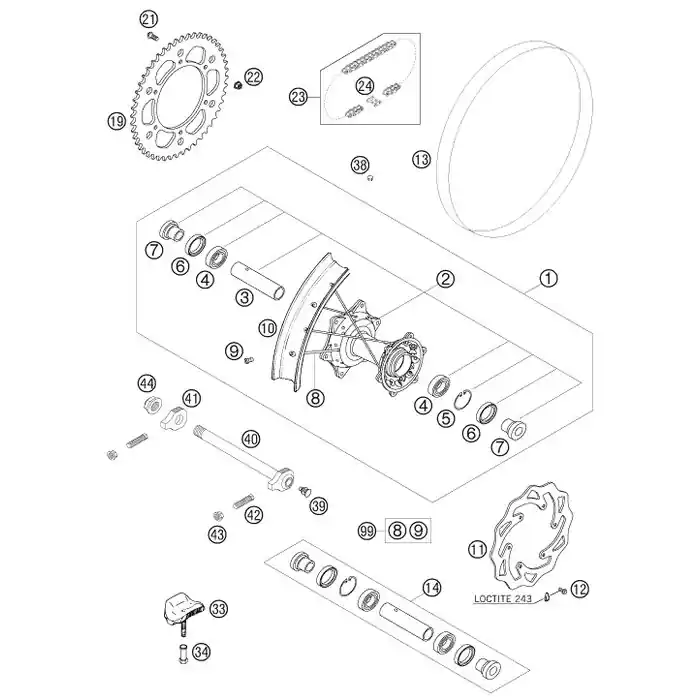 KETTENSCHLOSS 5/8X1/4‘‘ X-RING Neue Kollektion